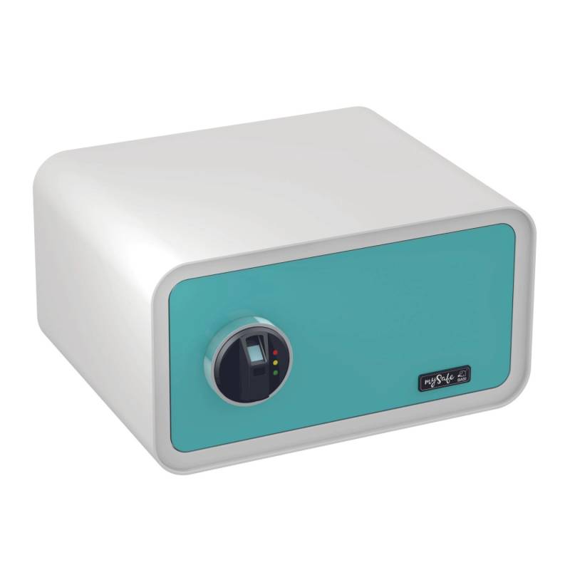 mySafe - Elektronik-Möbel-Tresor - mySafe 430 - Fingerprint - Blau-Weiß - 2018-0003-1013 von mySafe Basi