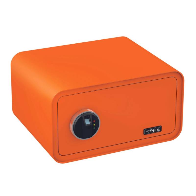 mySafe - Elektronik-Möbel-Tresor - mySafe 430 - Fingerprint - Orange - 2018-0003-1900 von mySafe Basi