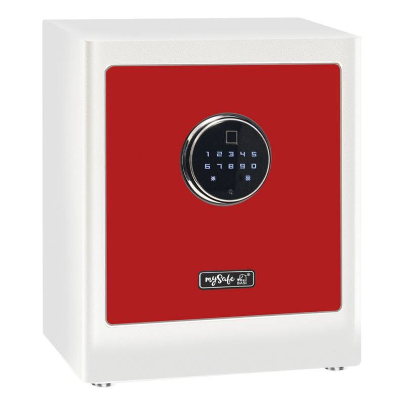 mySafe Premium - Elektronik-Möbel-Tresor - 350 - Code & Fingerprint - Rot-Weiß - 2020-0000-1014 von mySafe Premium Basi