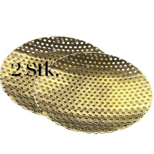2X Ersatzsieb für Weihrauchbrenner Gold Messing von myZirbe