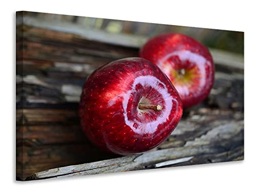Leinwandbild 2 Äpfel, Maße:120x80cm von myangels