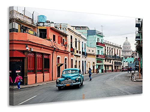 Leinwandbild Oldtimer Kuba, Maße:45x30cm von myangels