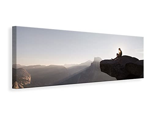 Leinwandbild Panorama Inspiration Berge, Maße:150x50cm von myangels