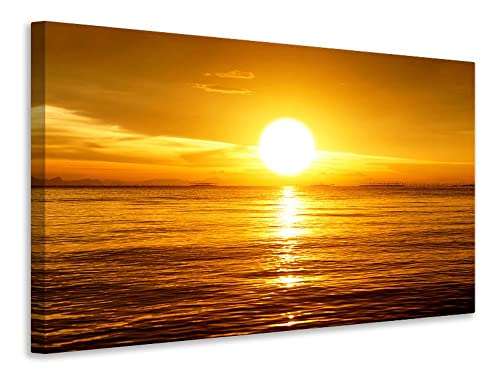Leinwandbild Traumhafter Sonnenuntergang, Maße:120x80cm von myangels