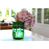 Weinflaschen Gefäß Offen Für Alles, Upcycling Vase, Vorratsglas, Bonbonglas, Bad Behälter, Grün, Deko Glas Mit Text Weinflaschen Gefäß Offen Für Alles, Upcycling Vase, Vorratsglas, Bonbonglas, Bad Behälter, Grün, Deko Glas Mit Text von myartofVariety
