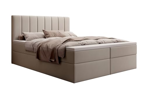mybed. Allen Boxspringbett Modernes Polsterbett mit Kopfteil und Bettkasten 120x200 7-Zonen Taschenmatratze H3 und Topper Dunkelbeige Jasmine 24 Komfort mybed. Allen Boxspringbett Modernes Polsterbett mit Kopfteil und Bettkasten 120x200 7-Zonen Taschenmatratze H3 und Topper Dunkelbeige Jasmine 24 Komfort von mybed.