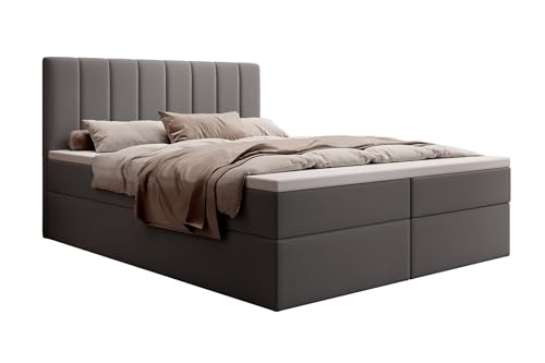 mybed. Allen Boxspringbett Modernes Polsterbett mit Kopfteil und Bettkasten 180x200 Bonnell-Matratze H3 und Topper Dunkelgrau Jasmine96 Superweich Schlafzimmer mybed. Allen Boxspringbett Modernes Polsterbett mit Kopfteil und Bettkasten 180x200 Bonnell-Matratze H3 und Topper Dunkelgrau Jasmine96 Superweich Schlafzimmer von mybed.