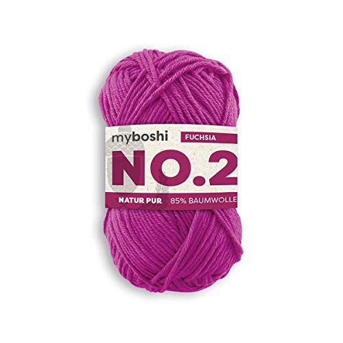 myboshi Häkel- und Strick-Garn No.2 mit Kapok-Faser leichtes Garn 2660 Fuchsia von myboshi