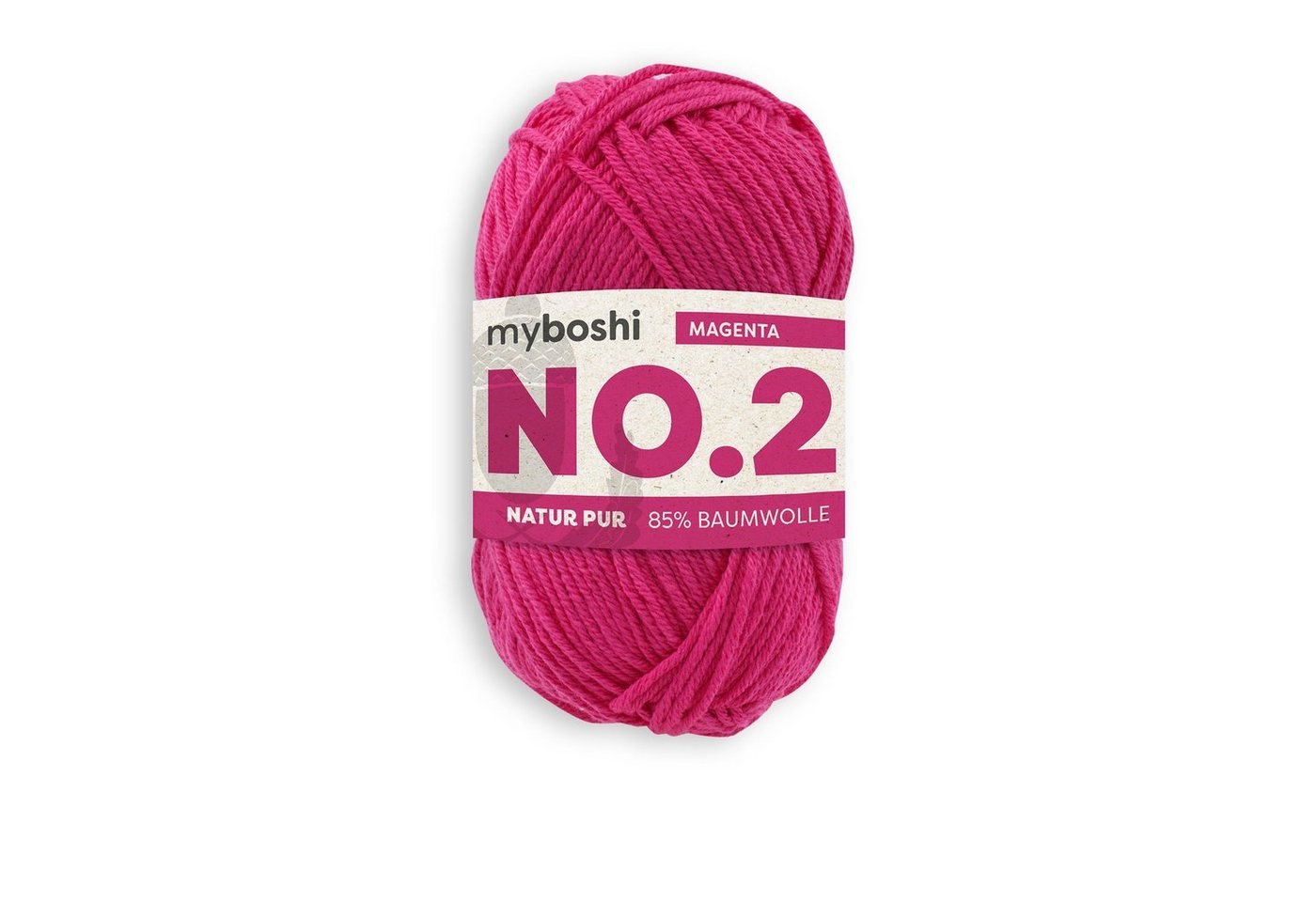 myboshi No.2 Wolle, Babywolle Häkelwolle, 100 m (1-St., No.2 Wolle Original Babywolle), Uni von myboshi