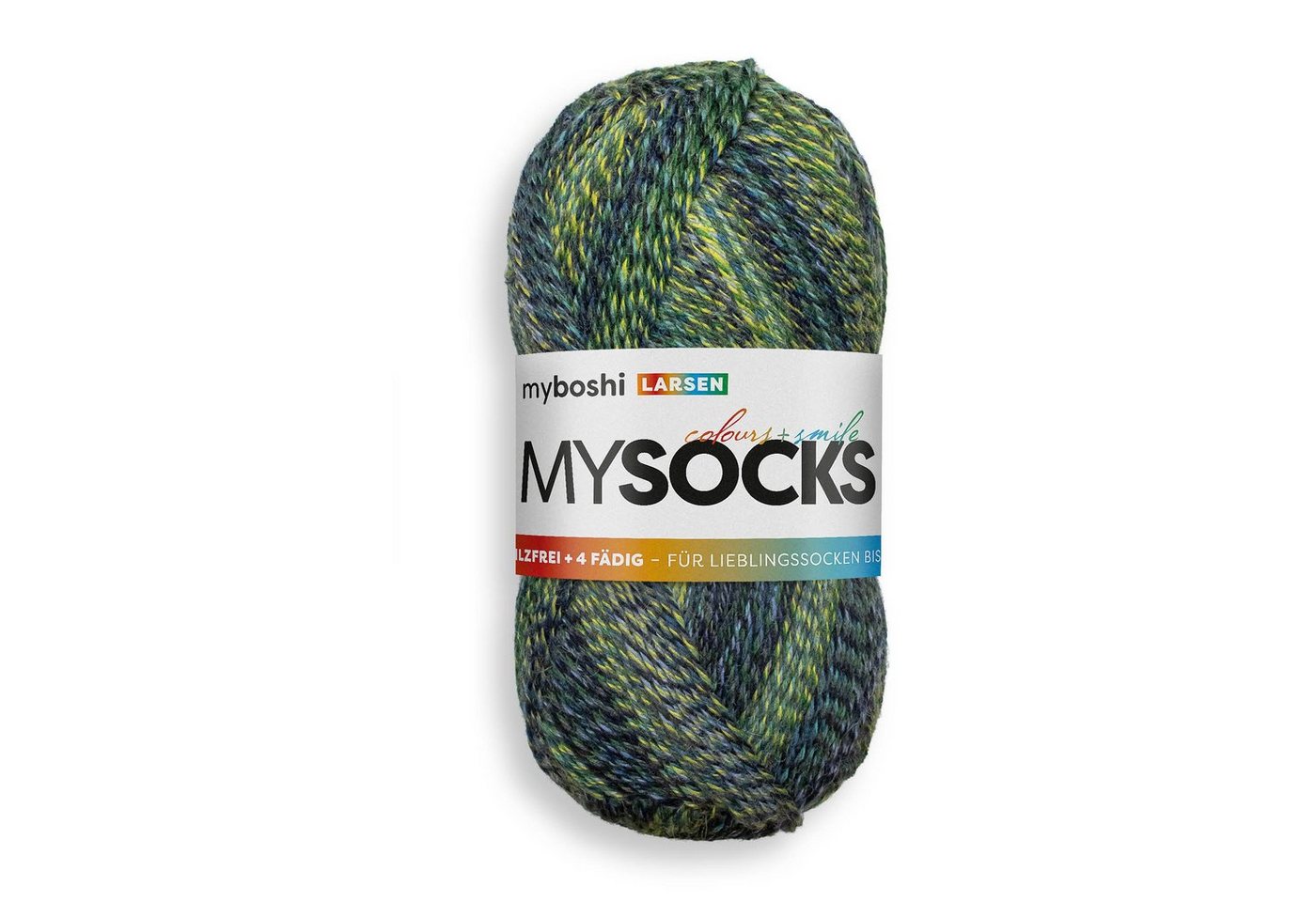 myboshi mysocks Sockenwolle, 4-fädig Häkelwolle, 420 m (1-St., mysocks Sockenwolle), Farbverlauf von myboshi