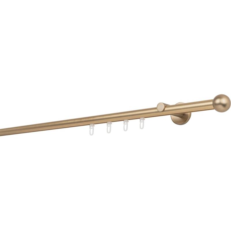 Mydeco Maß-Gardinenstange mit Endstück Ball Messing Ø 2 cm x 100 cm von mydeco