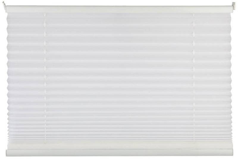 mydeco Plissee FREE, Plissee, Weiß, B 110 x H 130 cm, blickdicht, ohne Bohren, Klemmfix von mydeco