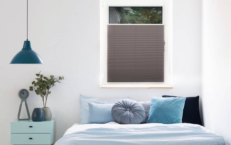mydeco Plissee Free, Lichtschutz, ohne Bohren, verspannt, Klemmfix von mydeco
