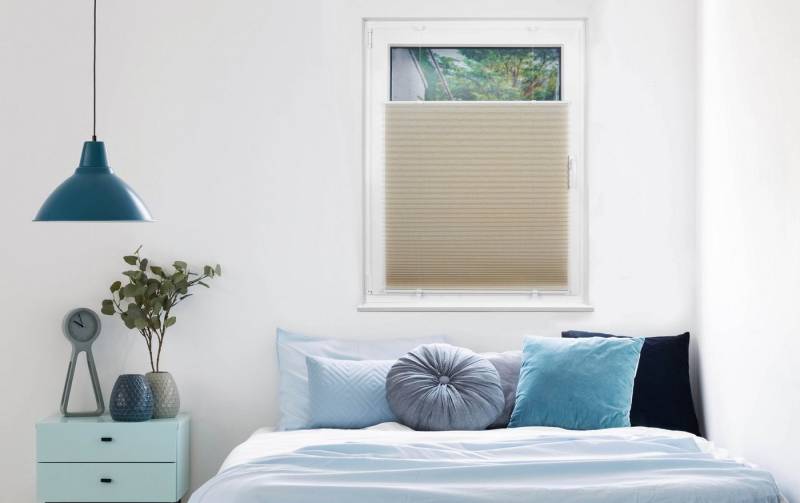 mydeco Plissee Promo, Lichtschutz, ohne Bohren, verspannt, Klemmfix von mydeco