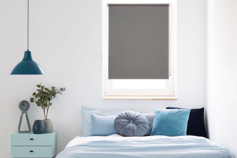 Seitenzugrollo Win, mydeco, Lichtschutz, ohne Bohren, freihängend, Klemmfix, bis Breite 120cm von mydeco