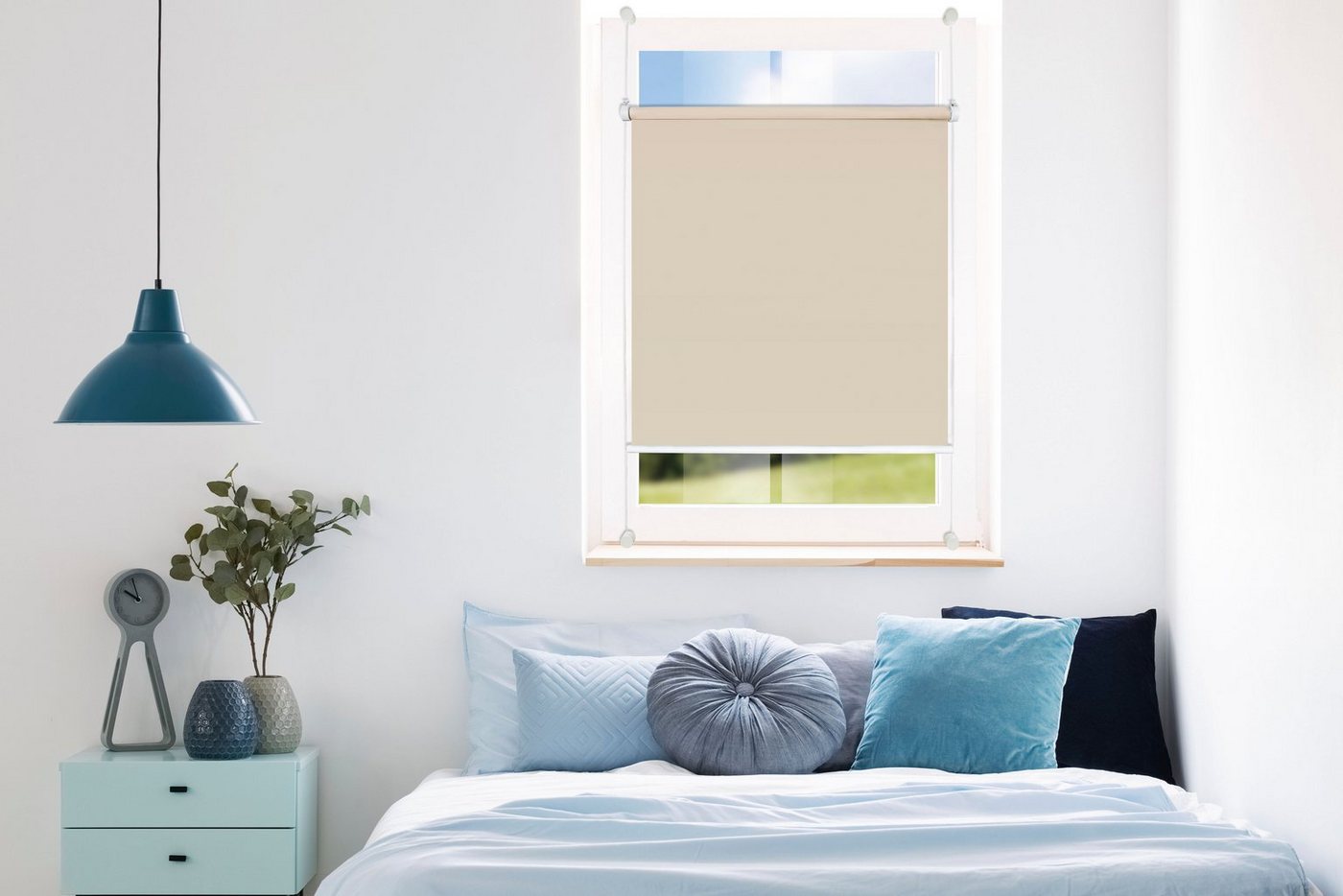 Springrollo Flex, mydeco, Lichtschutz, ohne Bohren, verspannt, Klemmfix Springrollo Flex, mydeco, Lichtschutz, ohne Bohren, verspannt, Klemmfix von mydeco