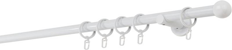 mydeco Gardinenstange 20mm Ball Wandträger 6,5 cm, Fixmaß, verschraubt von mydeco