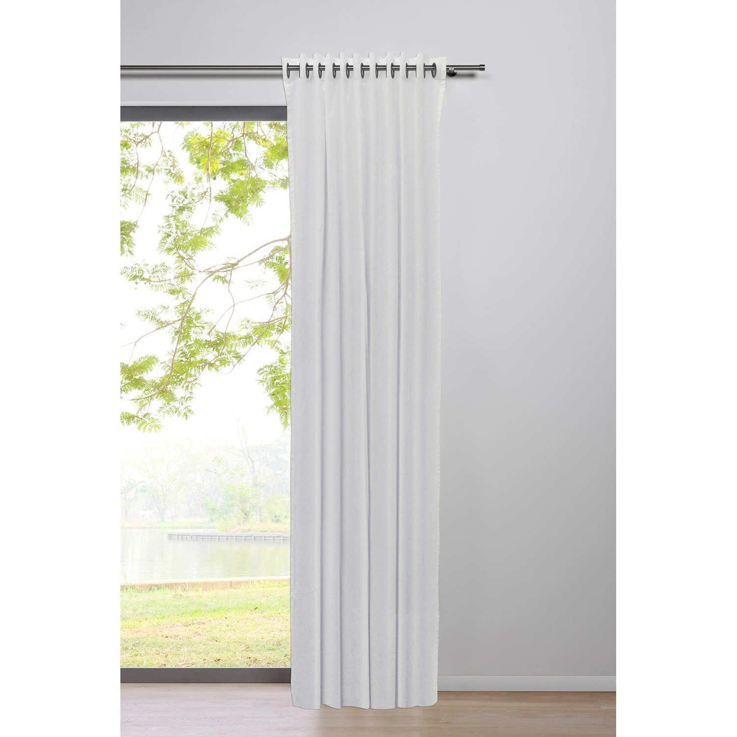 mydeco Ösenschal Breeze Weiß 300 cm x 135 cm von mydeco