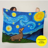Dackel Sternennacht Decke - Sternenhimmel Baroo 50 "x 60" Oder 60 80" von mydogismycopilot