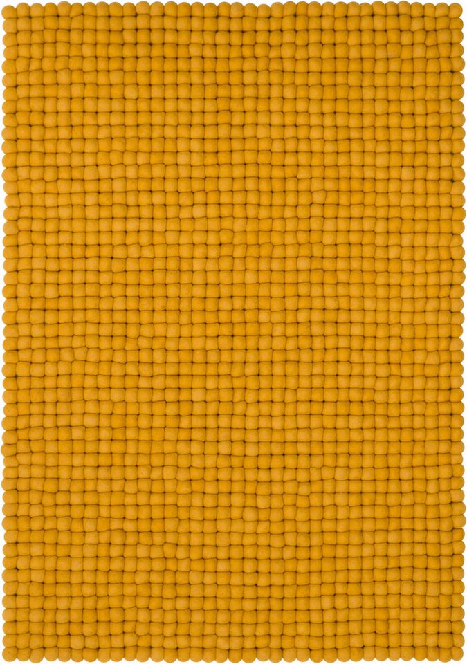 myfelt Wollteppich Klara Filzkugelteppich rund, 100% reine Schurwolle, in verschiedenen Größen erhältlich von myfelt