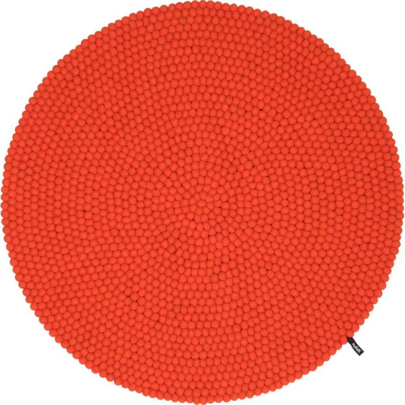 myfelt Wollteppich Mats Filzkugelteppich rund, 100% reine Schurwolle, in verschiedenen Größen erhältlich von myfelt