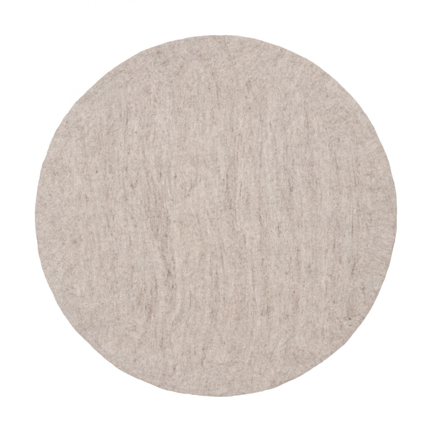 myfelt - Béla Filzteppich - beige meliert /Ø 180cm von myfelt