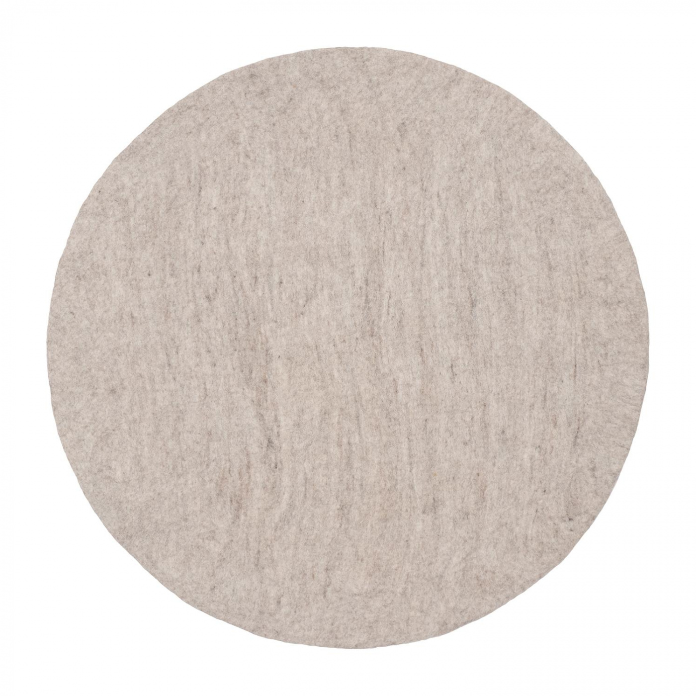 myfelt - Béla Filzteppich - beige meliert /Ø 200cm von myfelt