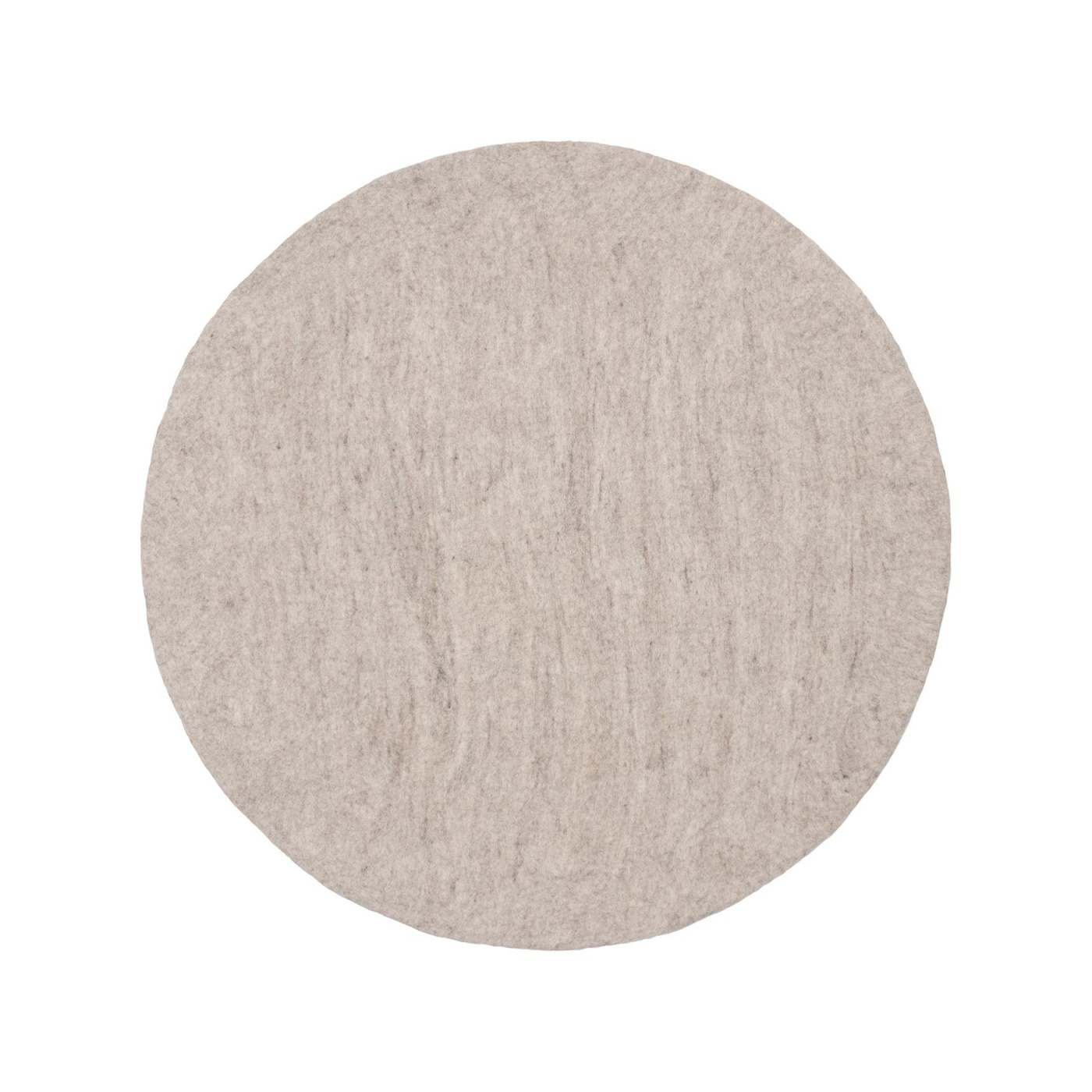 myfelt - Béla Filzteppich - beige meliert /Ø 90cm von myfelt