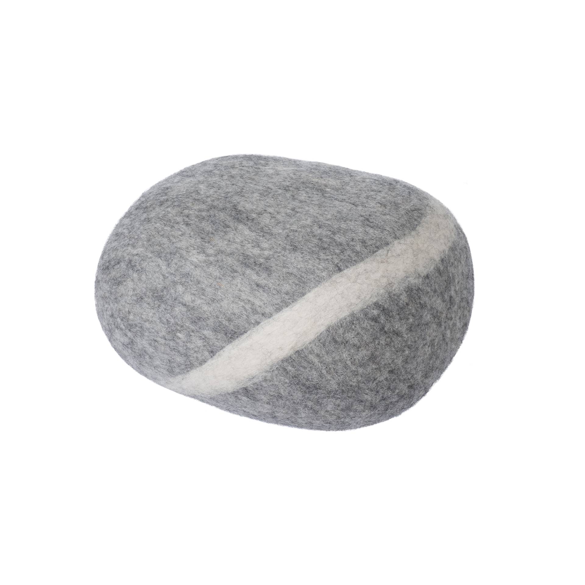 myfelt - Carl Kieselstein Pouf S - grau meliert/LxBxH 30x24x16 cm von myfelt