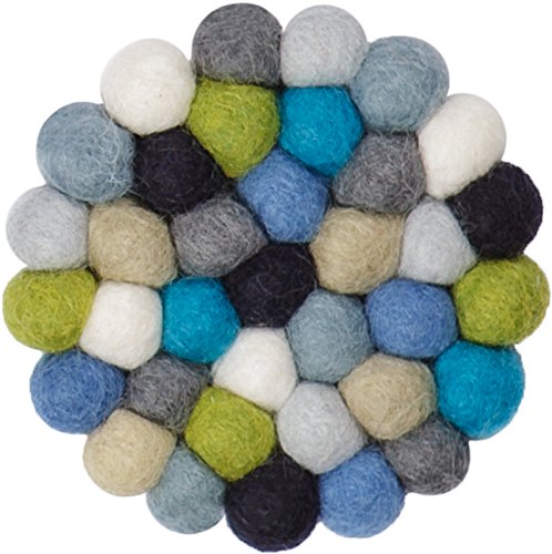 myfelt Filzkugel Untersetzer - Fritz - 9 cm, bunt von myfelt