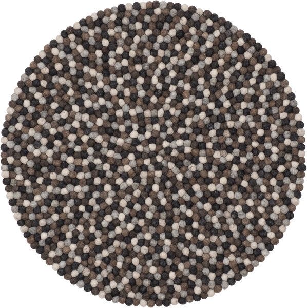 myfelt Filzkugelteppich rund, 100% Schurwolle von myfelt