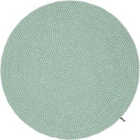 myfelt - Fine Filzkugelteppich, Ø 90 cm, türkis von myfelt