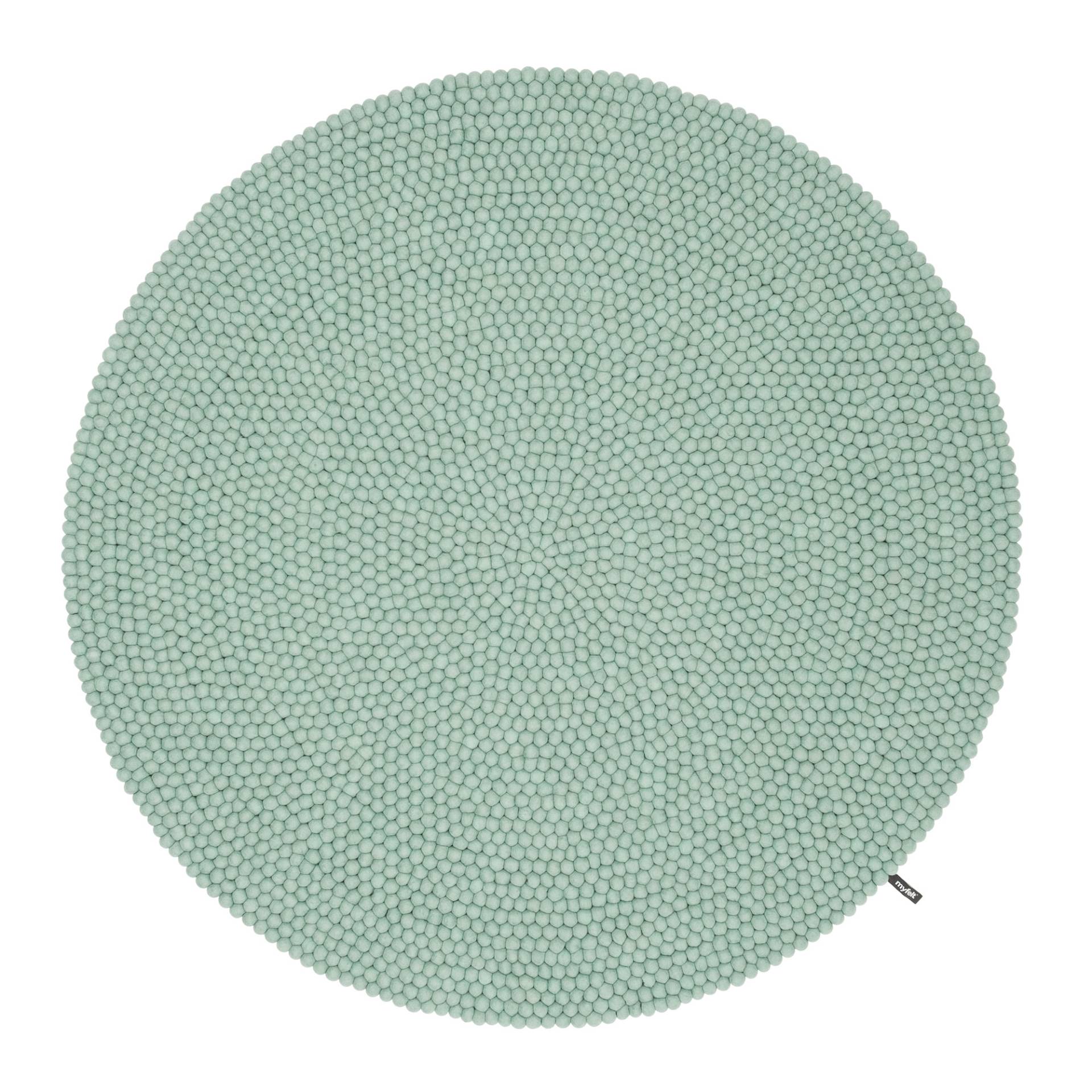 myfelt - Fine Filzkugelteppich - türkis/HxØ 2x200cm von myfelt