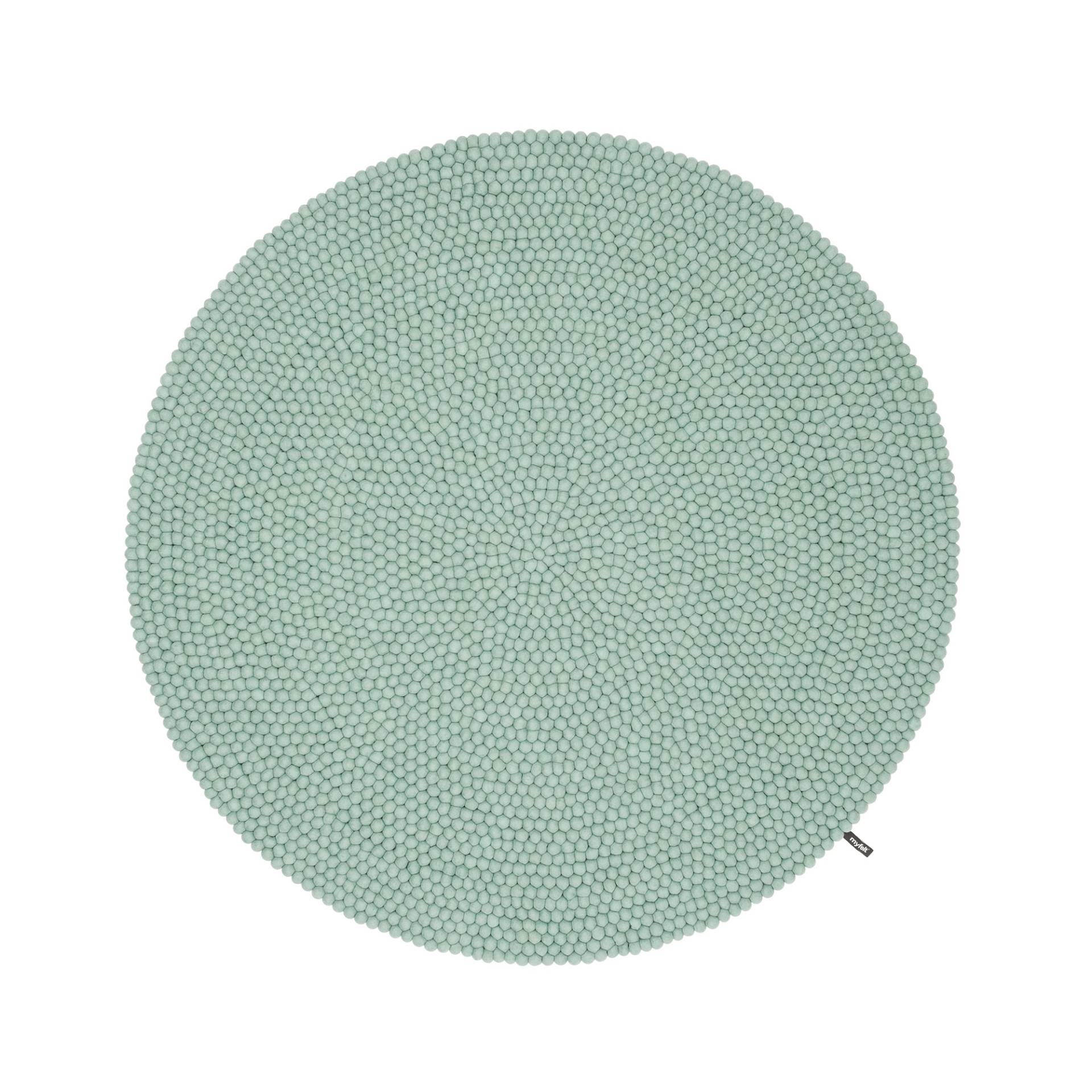 myfelt - Fine Filzkugelteppich - türkis/HxØ 2x90cm von myfelt