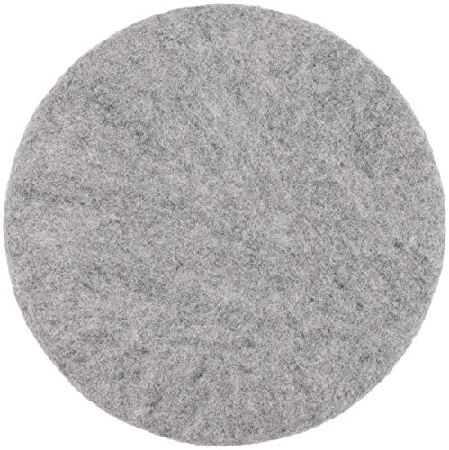 myfelt Flache Filz Sitzauflage, Filz Stuhlauflage - Carl - rund, Ø 36 cm, Grau von myfelt