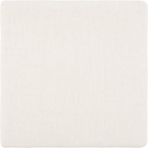 myfelt Flache Filz Sitzauflage, Filz Stuhlauflage - Linéa - quadratisch, 36x36 cm, Weiß von myfelt