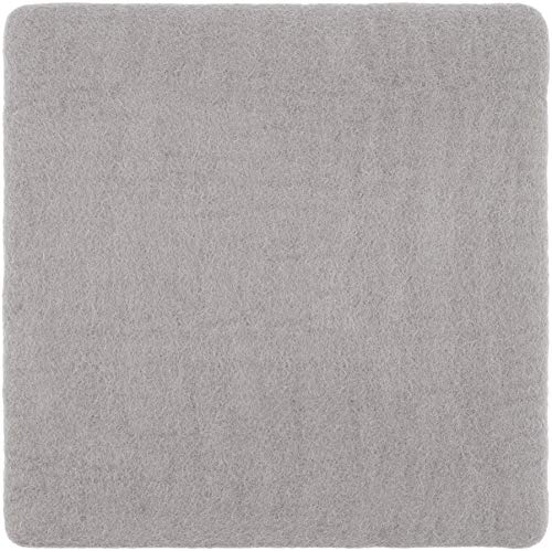 myfelt Flache Filz Sitzauflage, Filz Stuhlauflage - Luis - quadratisch, 36x36 cm, Grau von myfelt