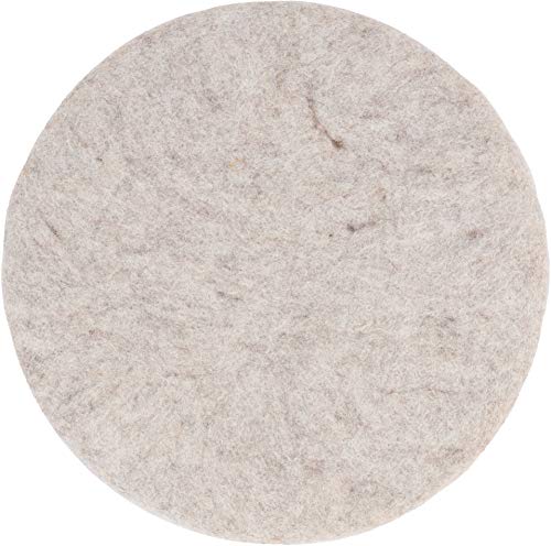 myfelt Flache Filz Sitzauflage, Filz Stuhlauflage - Béla - rund, Ø 36 cm, Beige von myfelt
