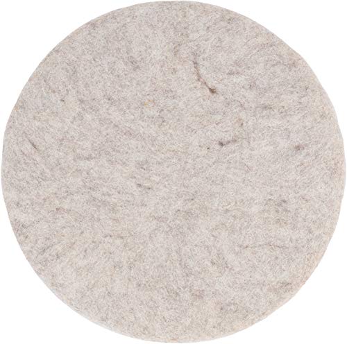 myfelt Flache Filz-Sitzauflage/Stuhlauflage - Béla - rund, 36 cm, Beige von myfelt