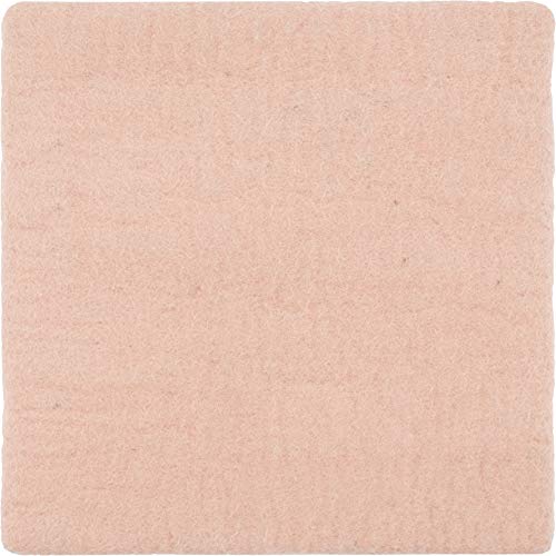 myfelt Flache Filz Sitzauflage, Filz Stuhlauflage - Merle - quadratisch, 36x36 cm, Rosa von myfelt