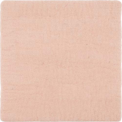 myfelt Flache Filz Sitzauflage, Filz Stuhlauflage - Merle - quadratisch, 36x36 cm, Rosa von myfelt