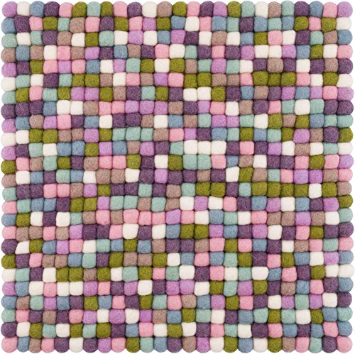 myfelt Filzkugel Sitzauflage Stuhlauflage - Greta - 36x36 cm, bunt von myfelt