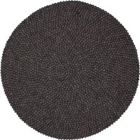 myfelt - Hugo Filzkugelteppich, Ø 90 cm, anthrazit von myfelt