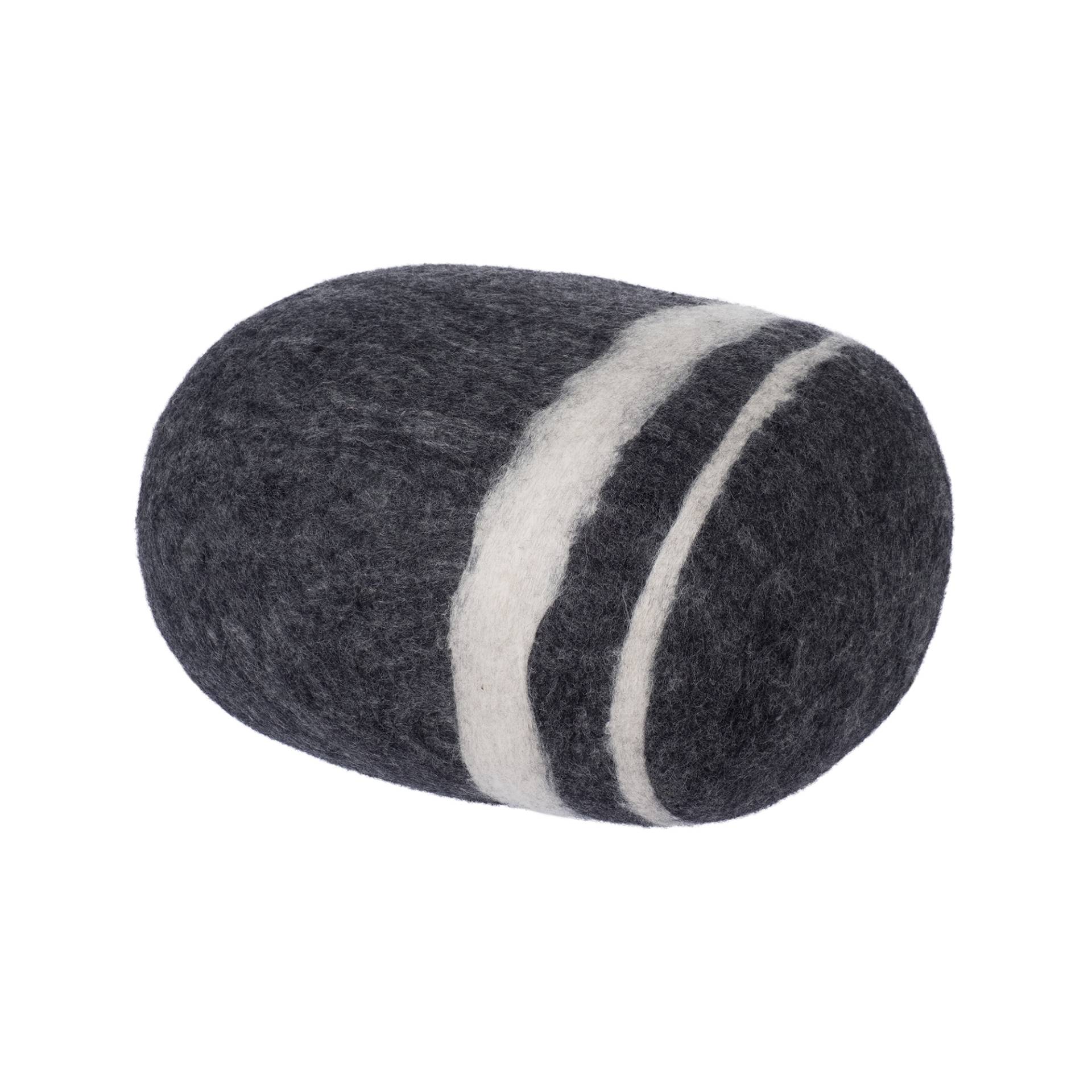 myfelt - Hugo Kieselstein Pouf L - anthrazit meliert/LxBxH 50x40x26cm von myfelt