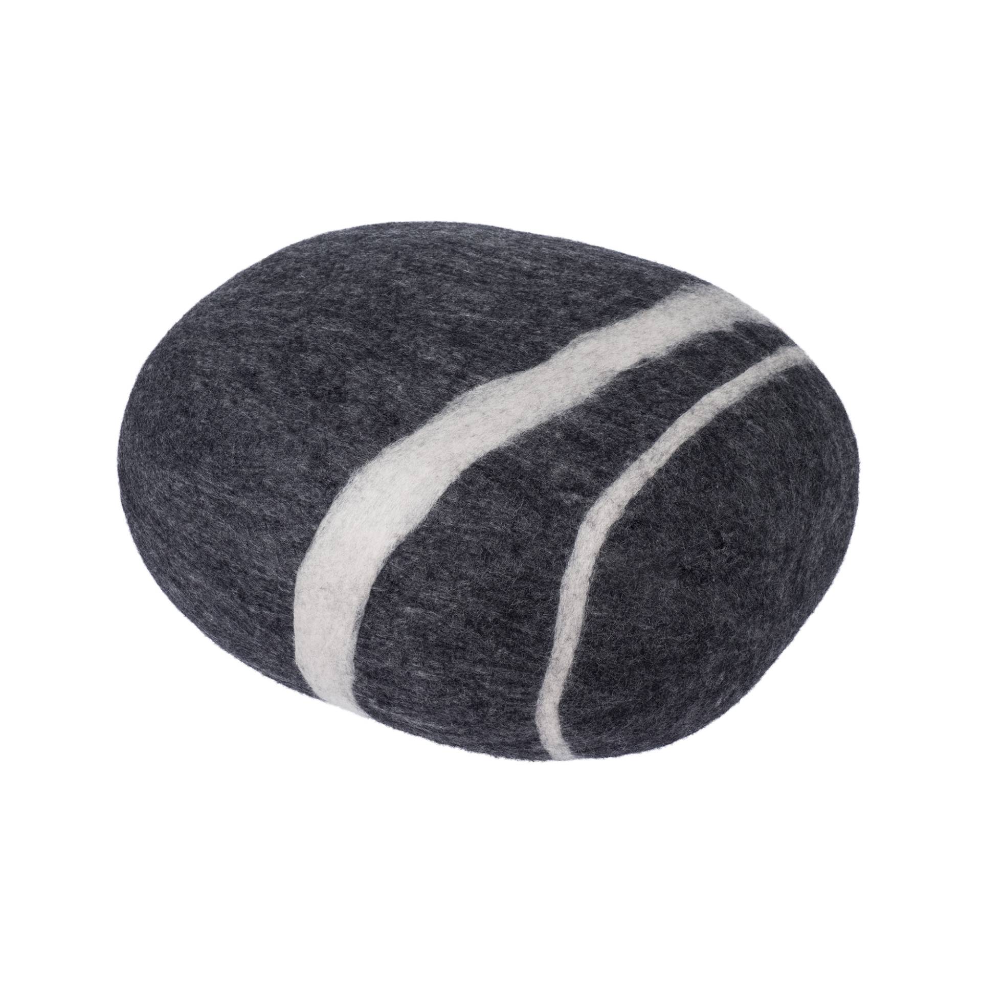 myfelt - Hugo Kieselstein Pouf XL - anthrazit meliert/LxBxH 60x48x31cm von myfelt