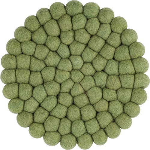 myfelt Kaspar Filzkugel Topfuntersetzer rund, Ø 20 cm von myfelt