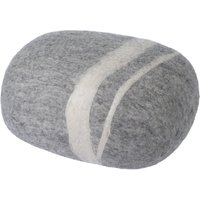 myfelt - Kieselstein Pouf Carl L, hellgrau meliert von myfelt