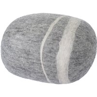 myfelt - Kieselstein Pouf Carl M, hellgrau meliert von myfelt