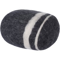 myfelt - Kieselstein Pouf Hugo L, dunkelgrau meliert von myfelt