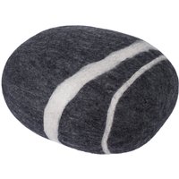 myfelt - Kieselstein Pouf Hugo XL, dunkelgrau meliert von myfelt